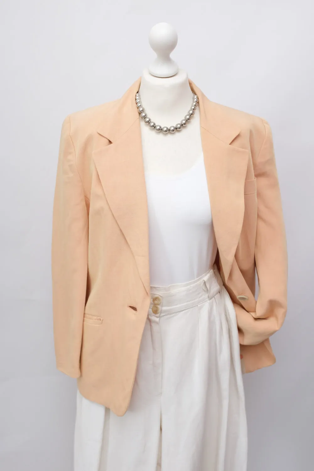 0015_LINEN PASTEL BLAZER