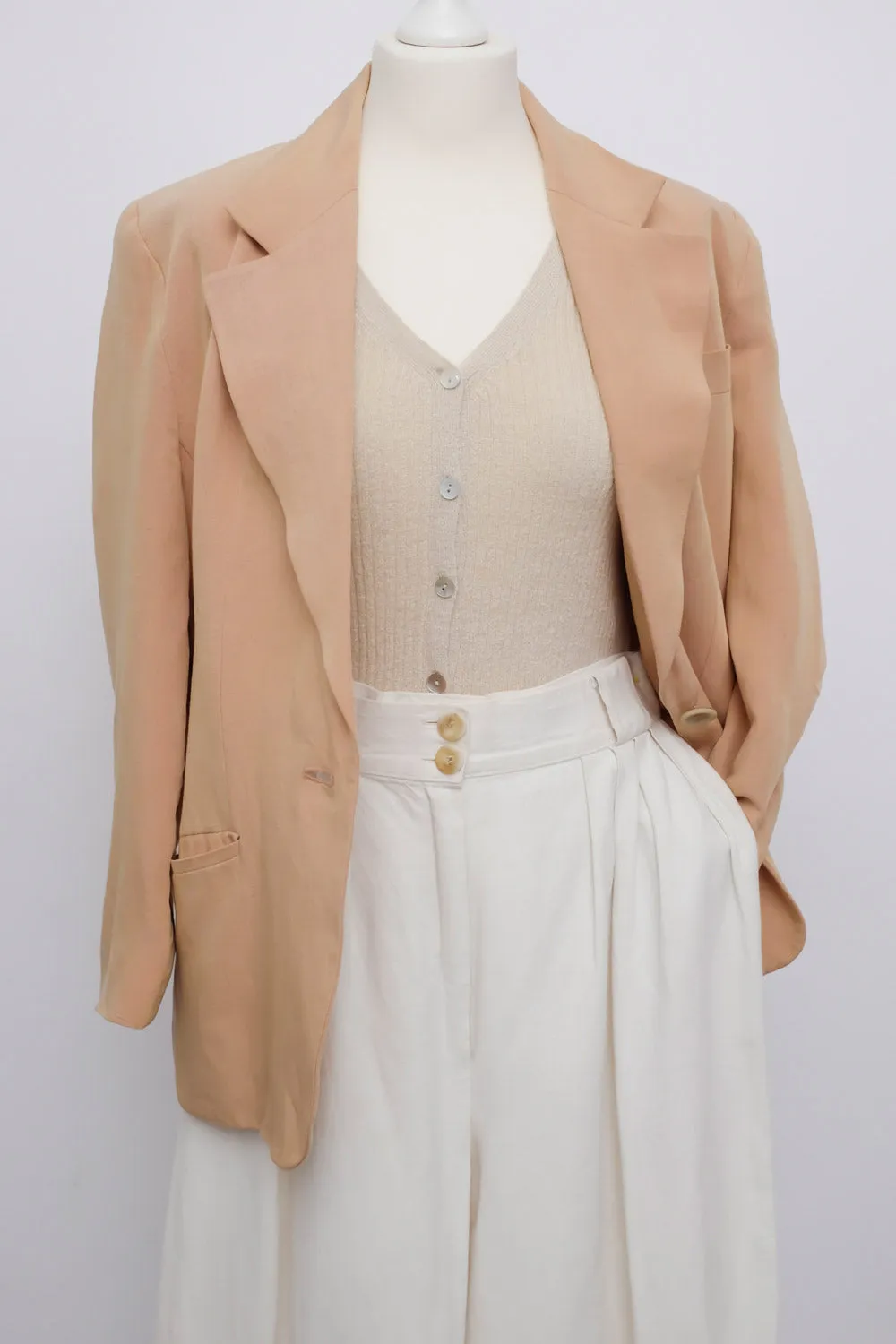 0015_LINEN PASTEL BLAZER