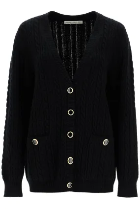 Alessandra Rich Oversized Wool Cardigan