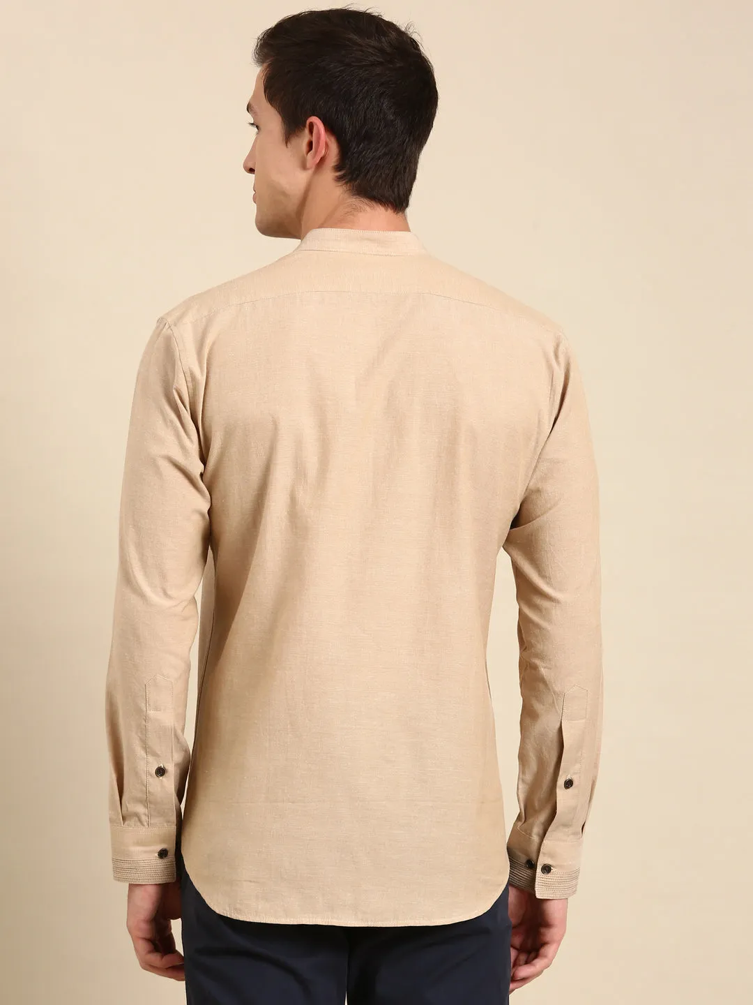 Beige Malai Cotton Shirt - MM0851