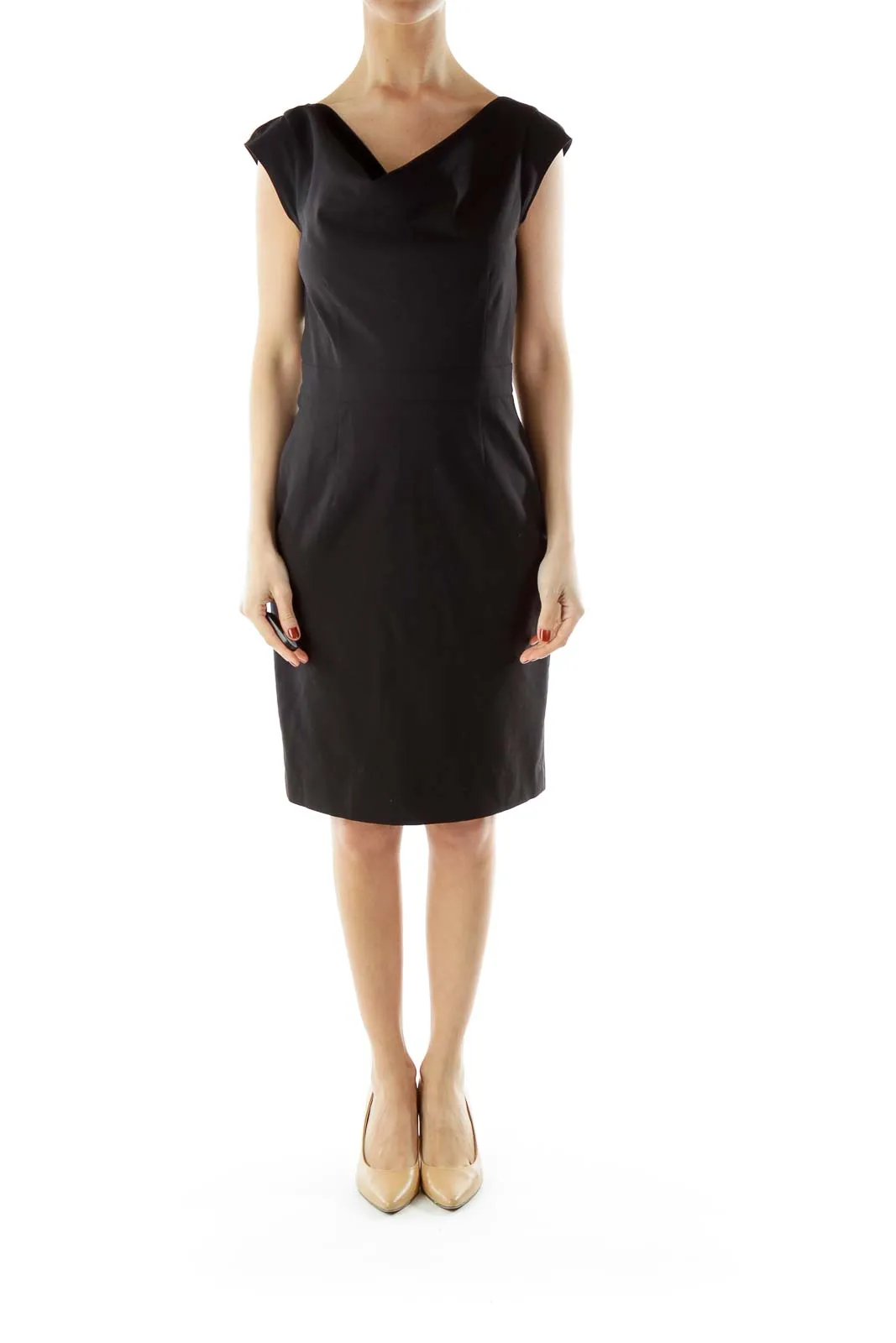 Black Sheath Work Dress