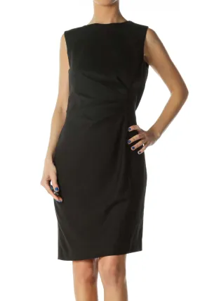 Black Sleeveless Work Dress