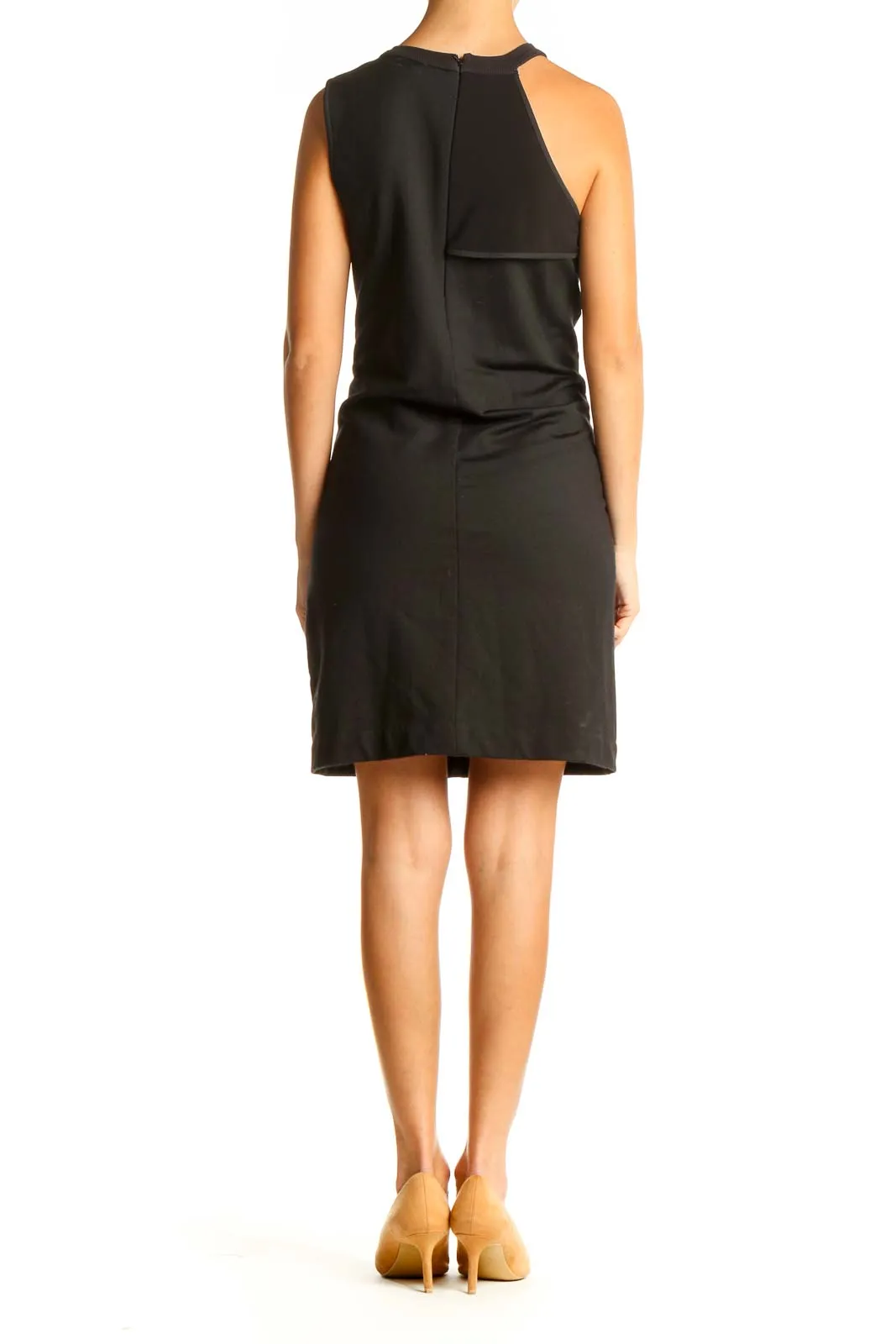 Black Work A-Line Dress