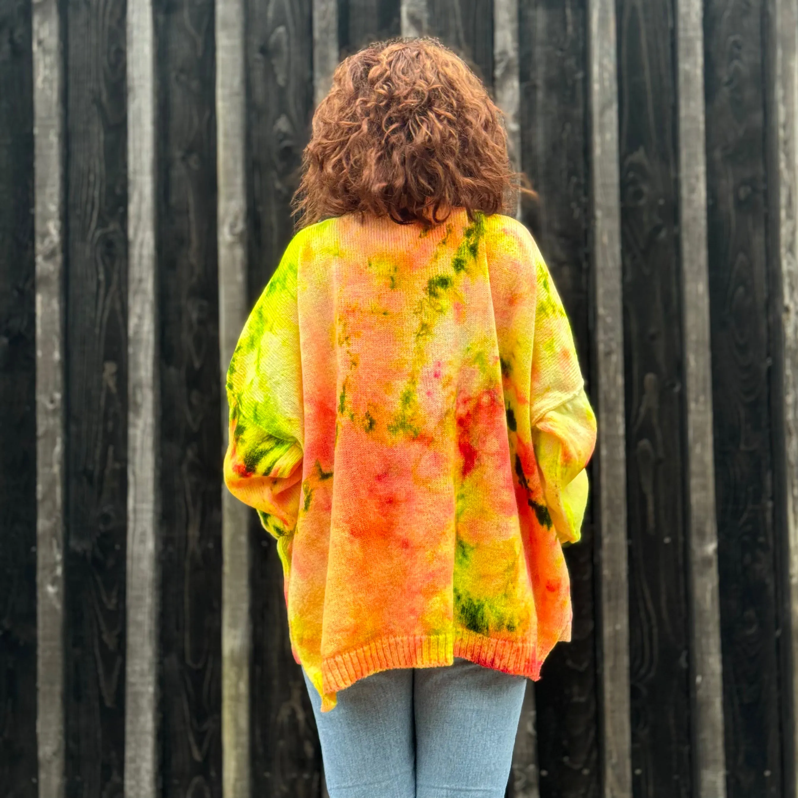 Exclusive Hand-Painted Cardigan No. L6 (Shetland Large)