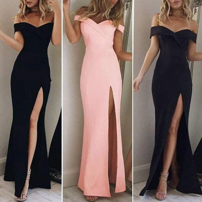 FashionSierra - New Women's  Evening Party Holiday Beach Long  Dresses Summer Dress