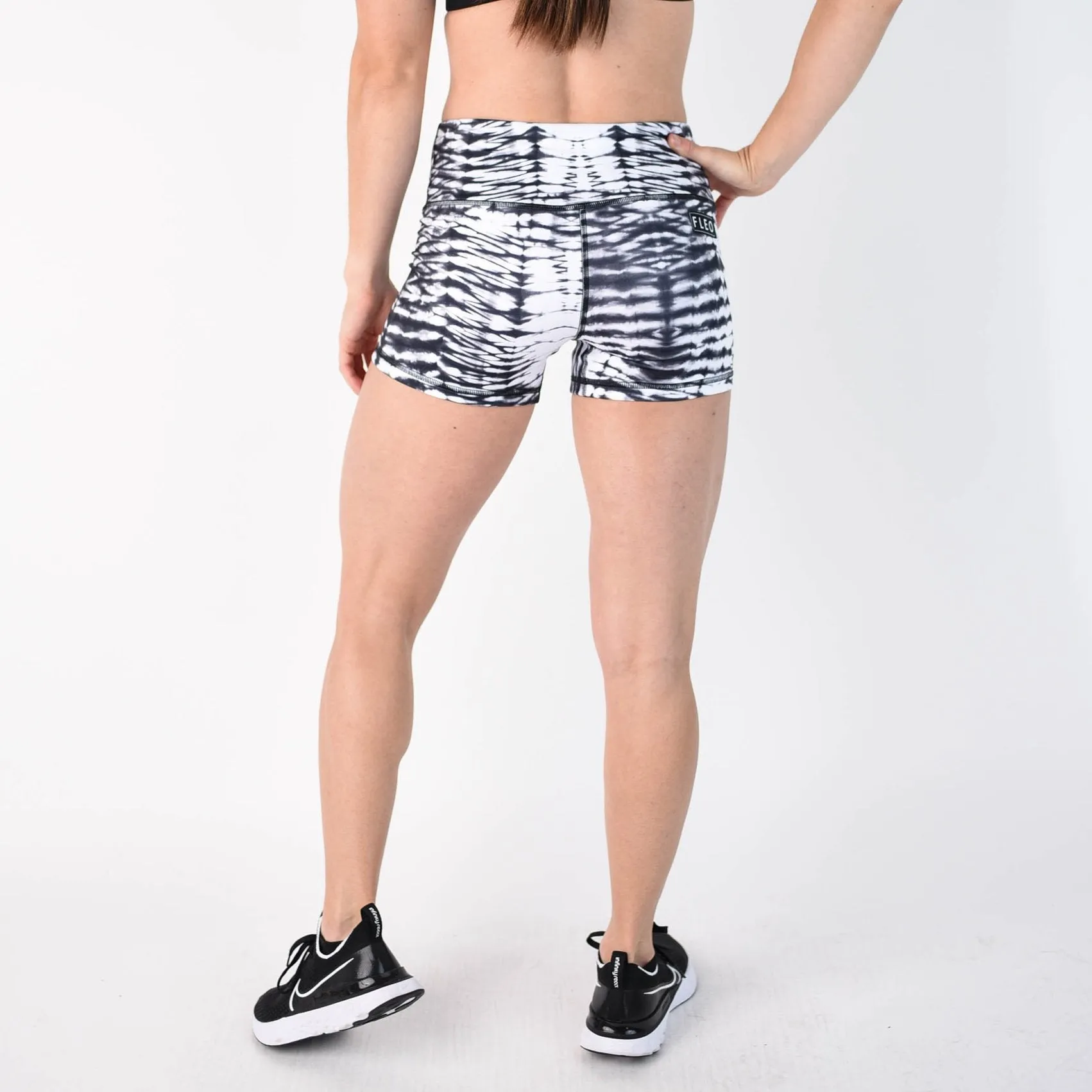 FLEO Wild Black Shorts (Power High-rise)