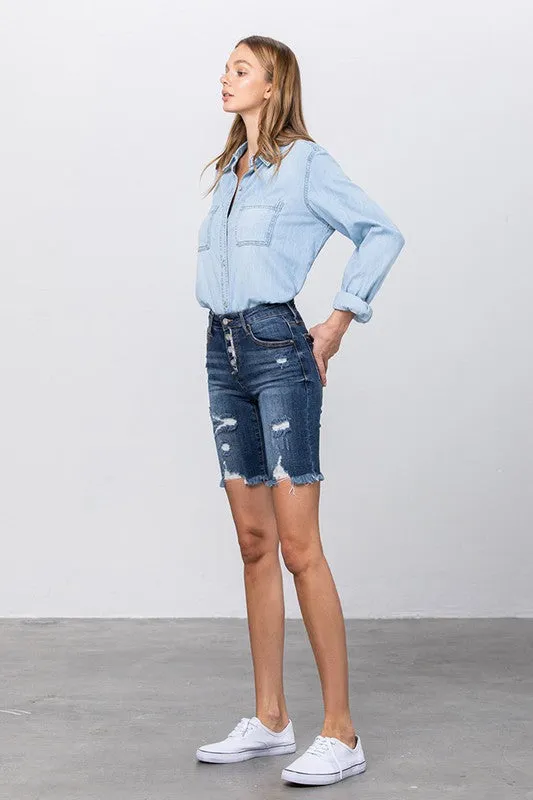 HIGH RISE BERMUDA SHORTS