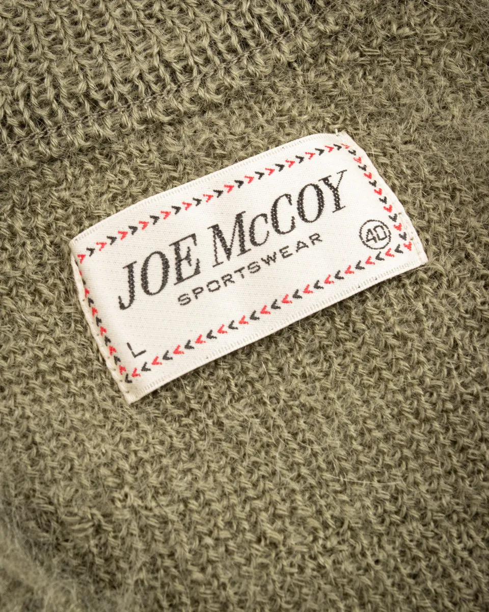 Joe McCoy Mohair V-Neck Sweater - Mint