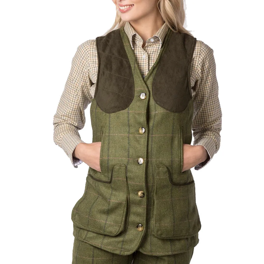 Ladies Danby Waistcoat Tweed Shooting Waistcoat