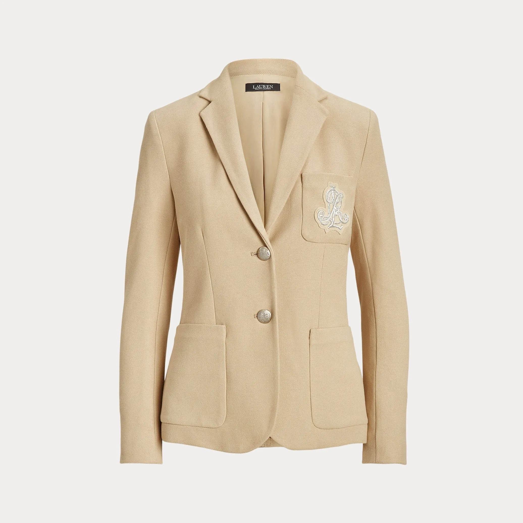 Lauren Ralph Lauren Bullion Jacquard Blazer Tan