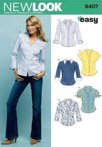 Newlook Pattern 6407 Misses Tops