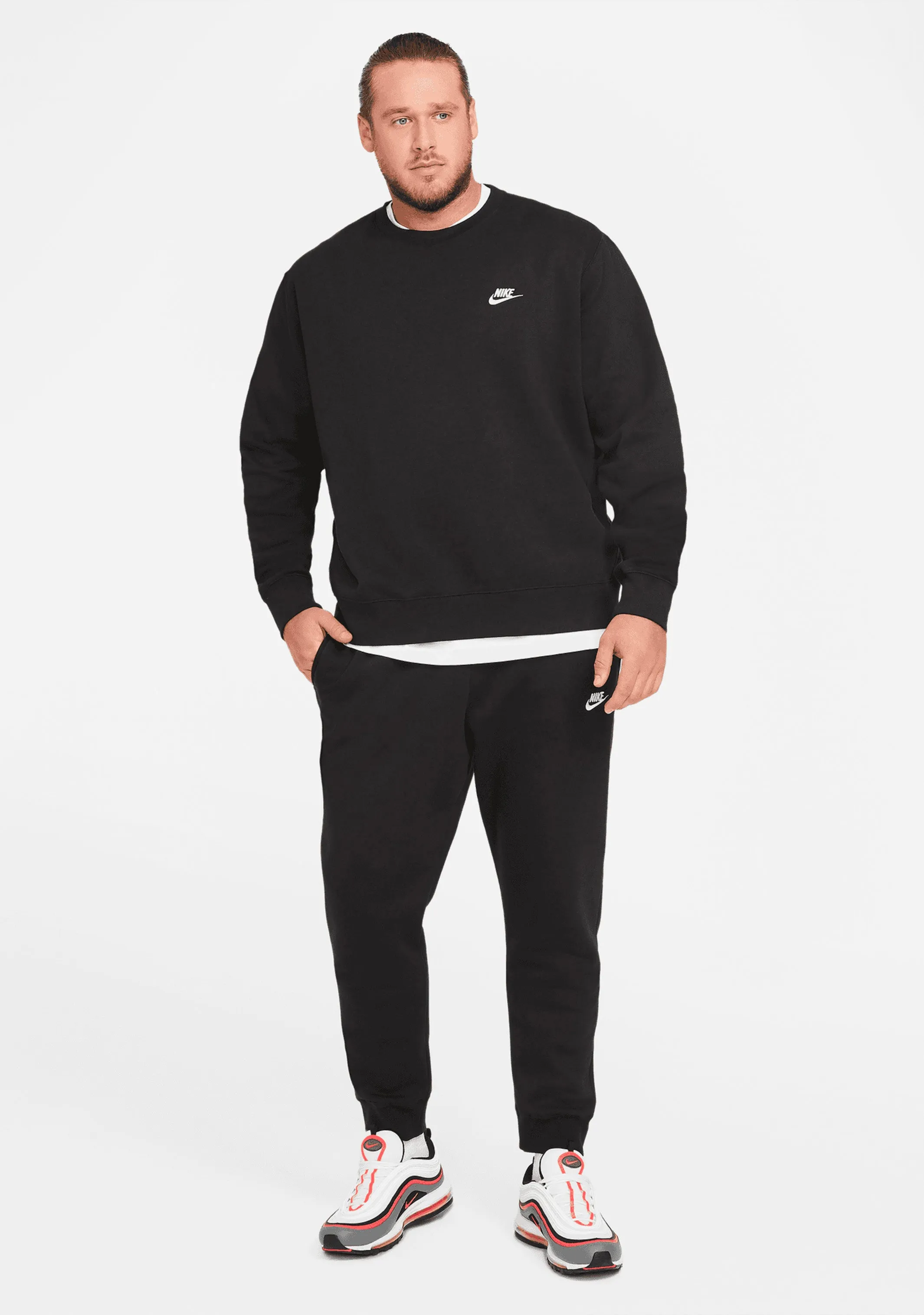 Nike Men's NSW Club Crew BB Black