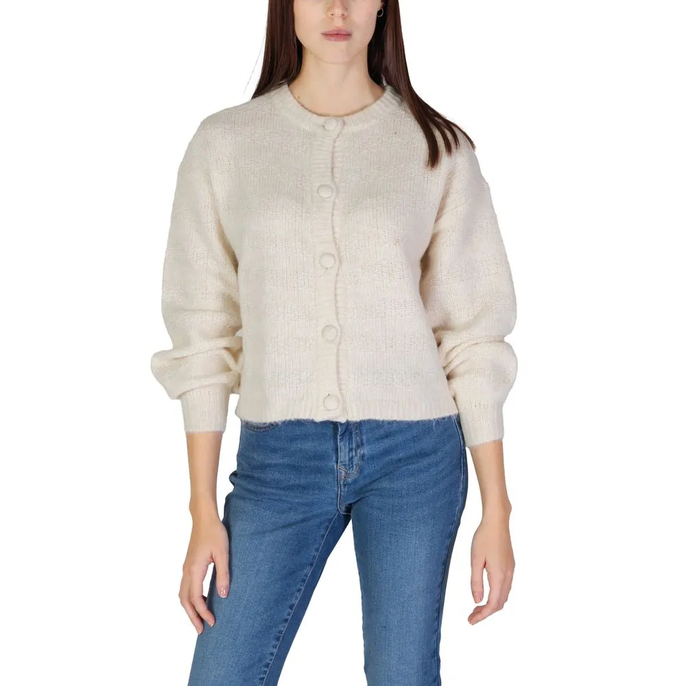 Only Beige Recycled Polyester Cardigan