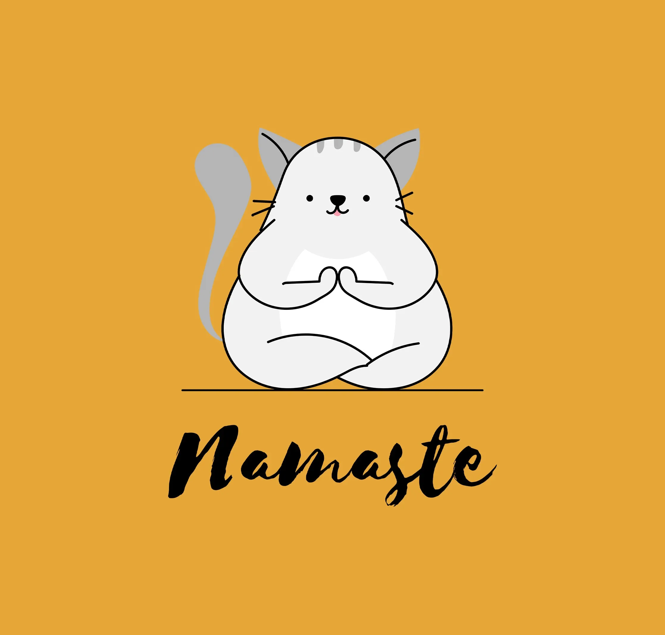 "NAMASTE " - HALF-SLEEVE CROP TOPS