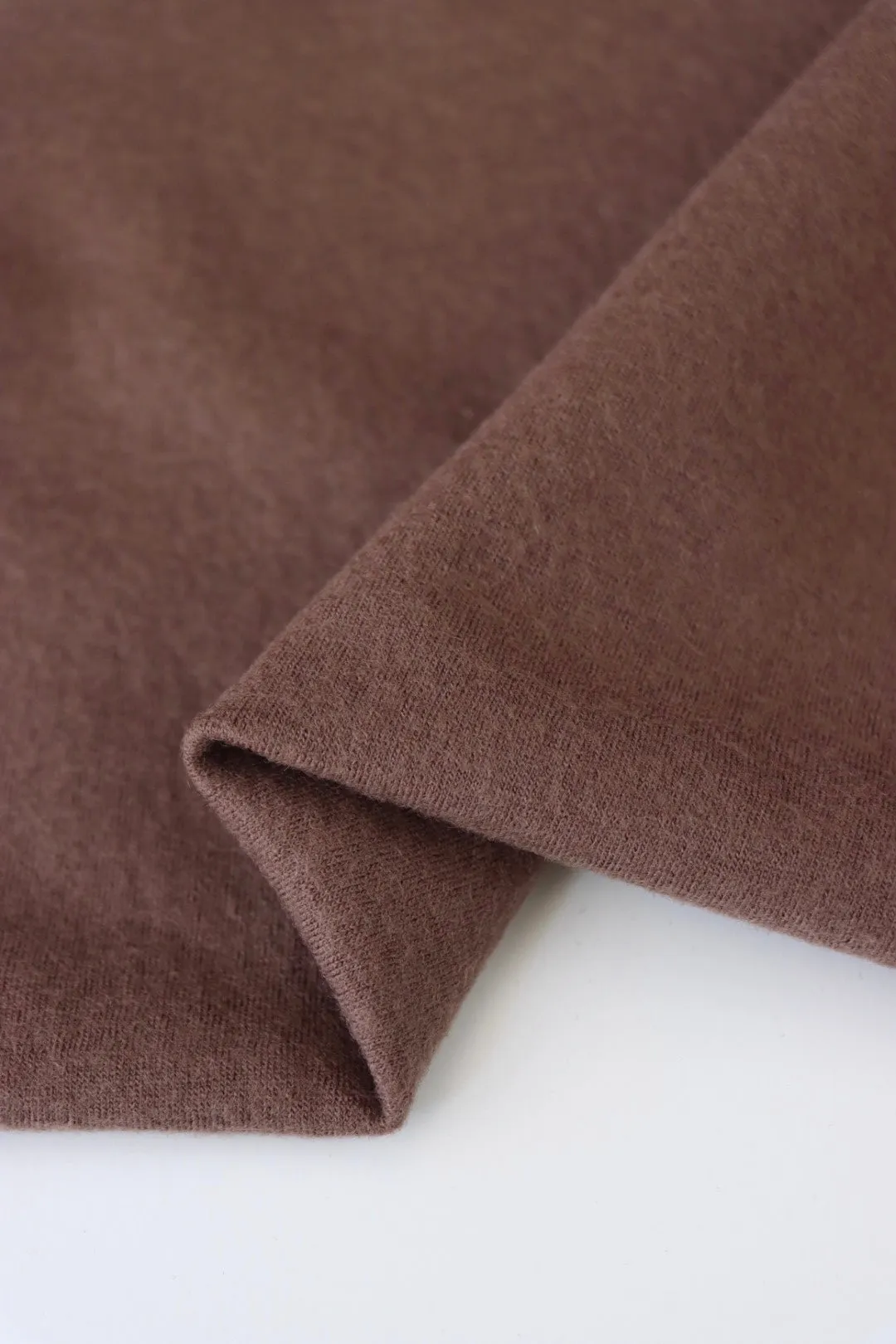 Rookwood Brown Bellevue Brushed Wool Knit | By The Half Yard