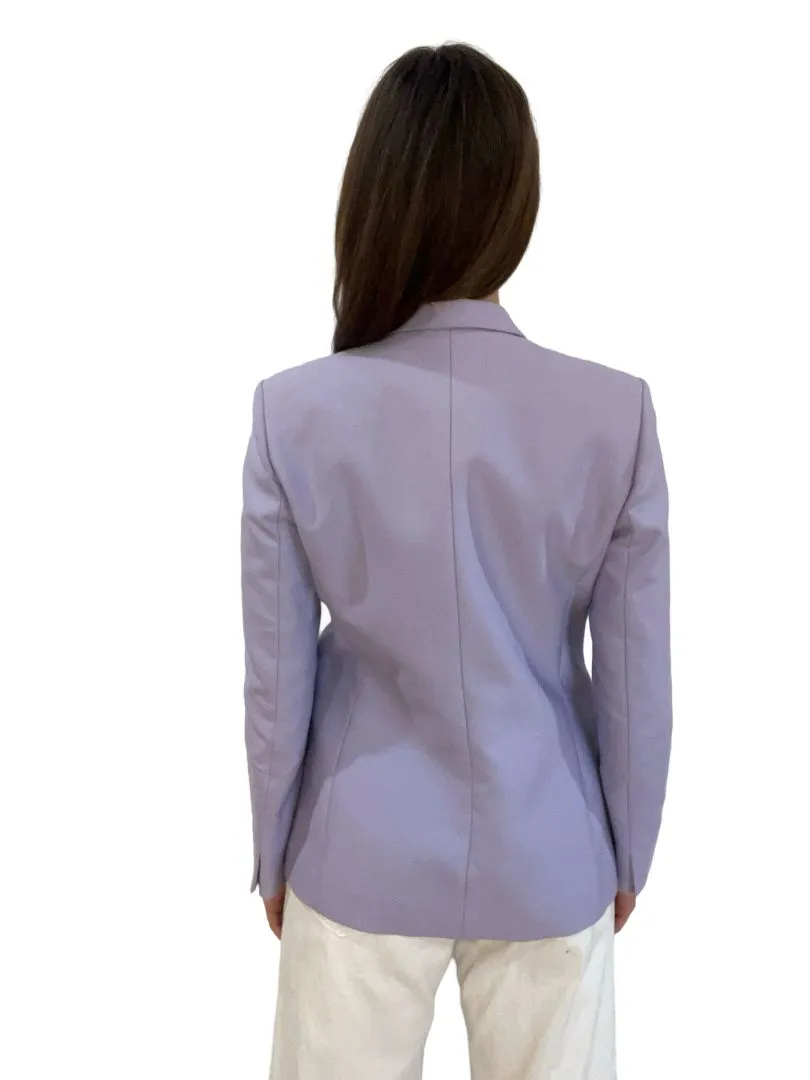 Sandro Lavender Double Breasted Blazer. Size: 40