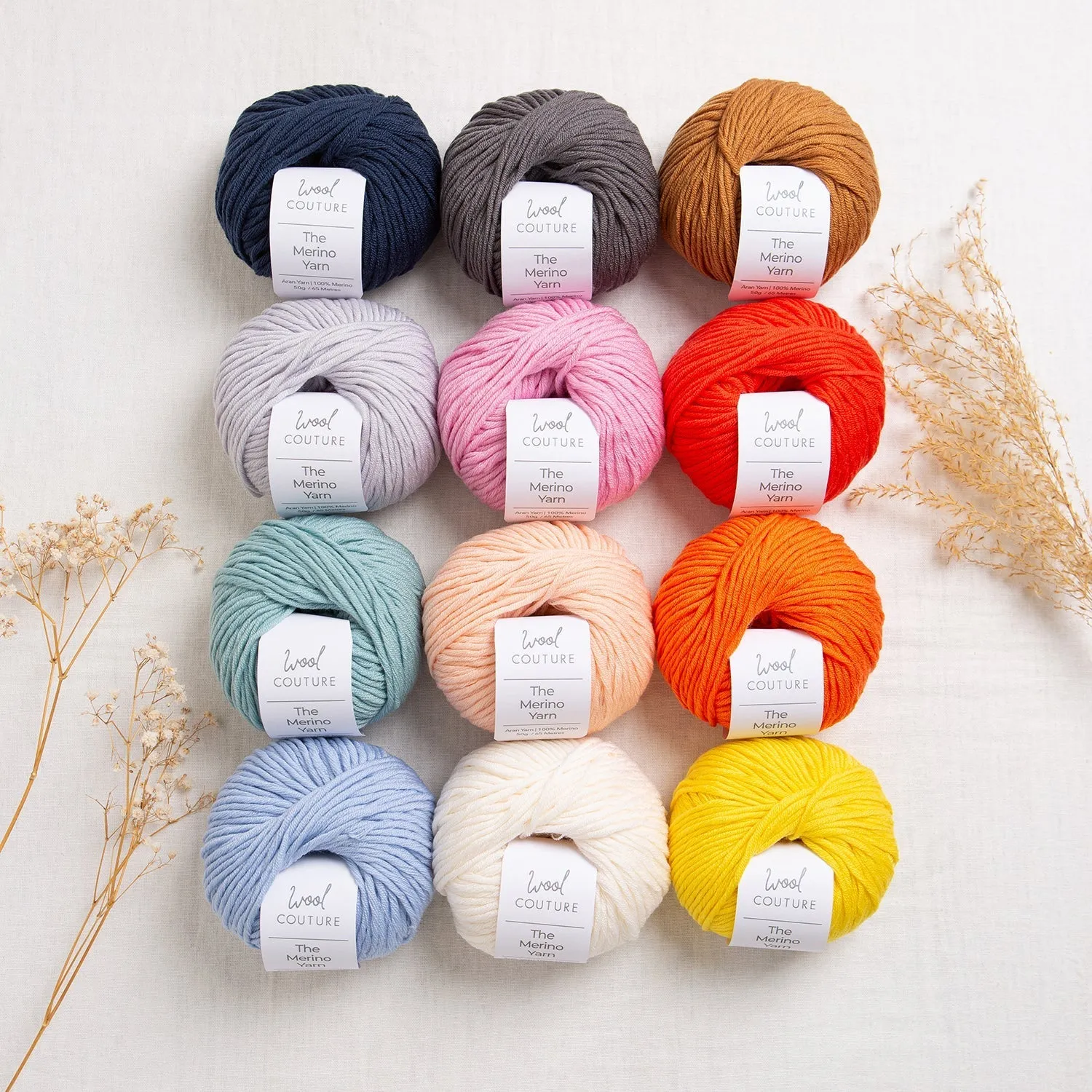 The Merino Yarn 50g Ball | Yarn Bundle | 5 Balls