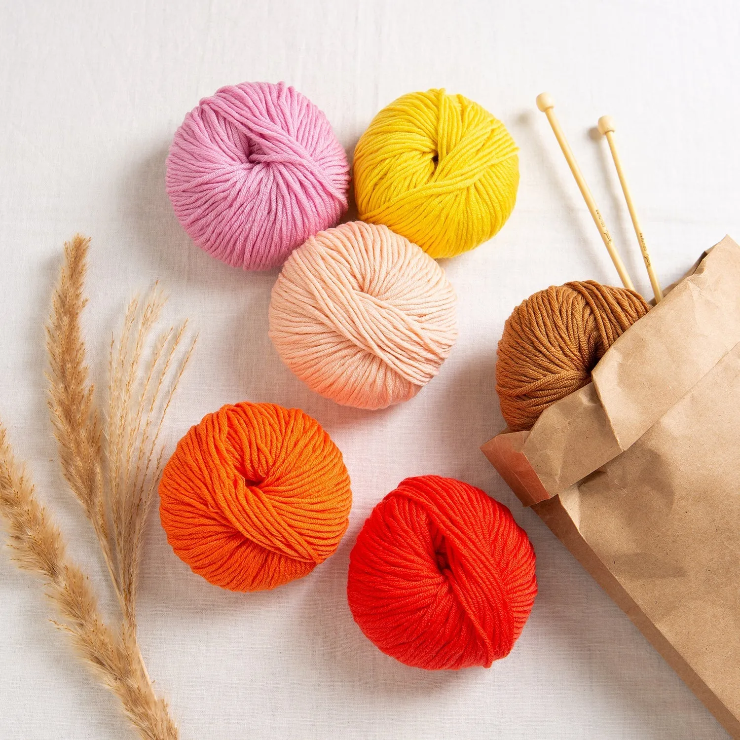 The Merino Yarn 50g Ball | Yarn Bundle | 5 Balls