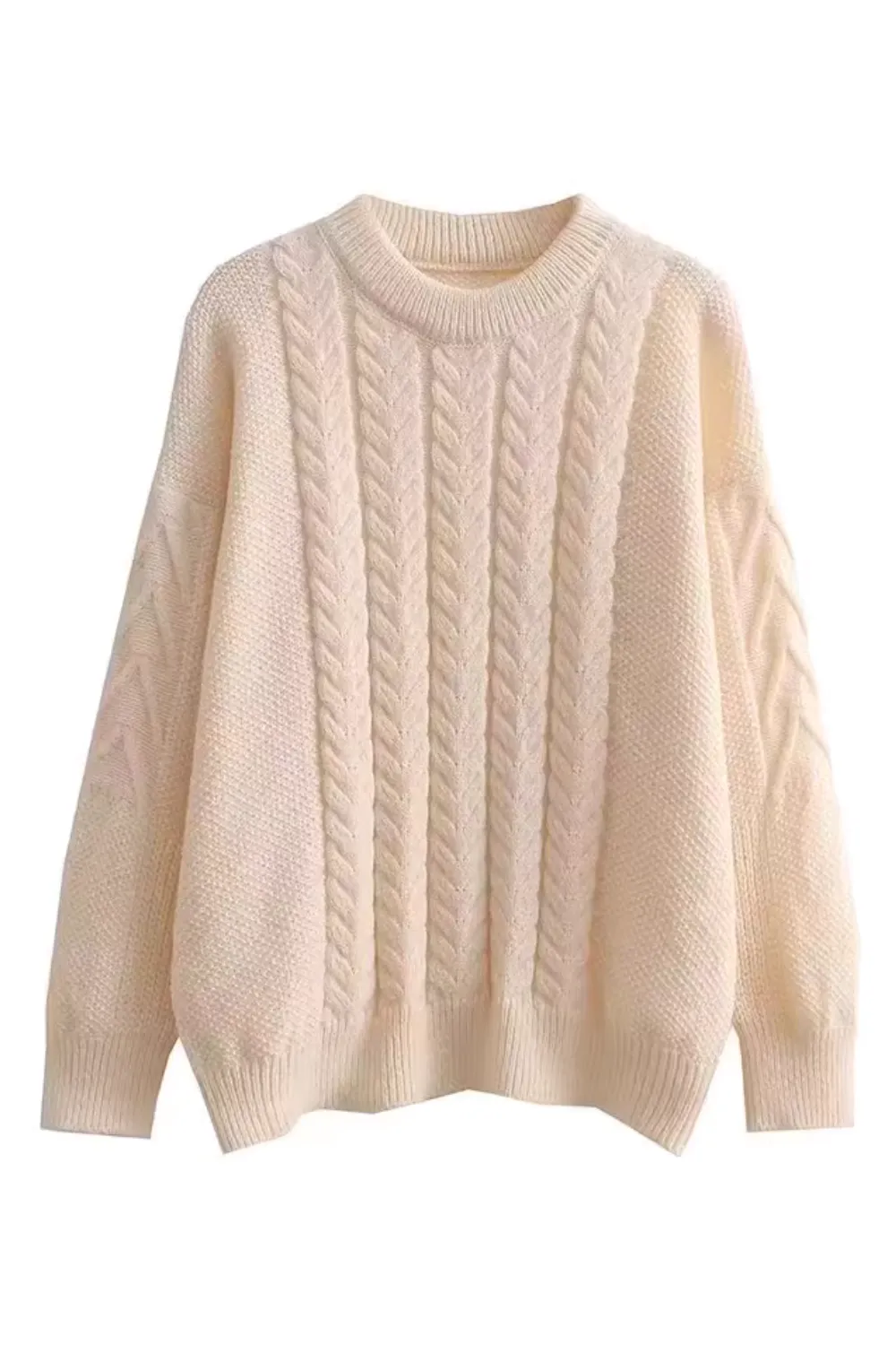 'Tish' Cable-Knit Sweater (4 Colors)