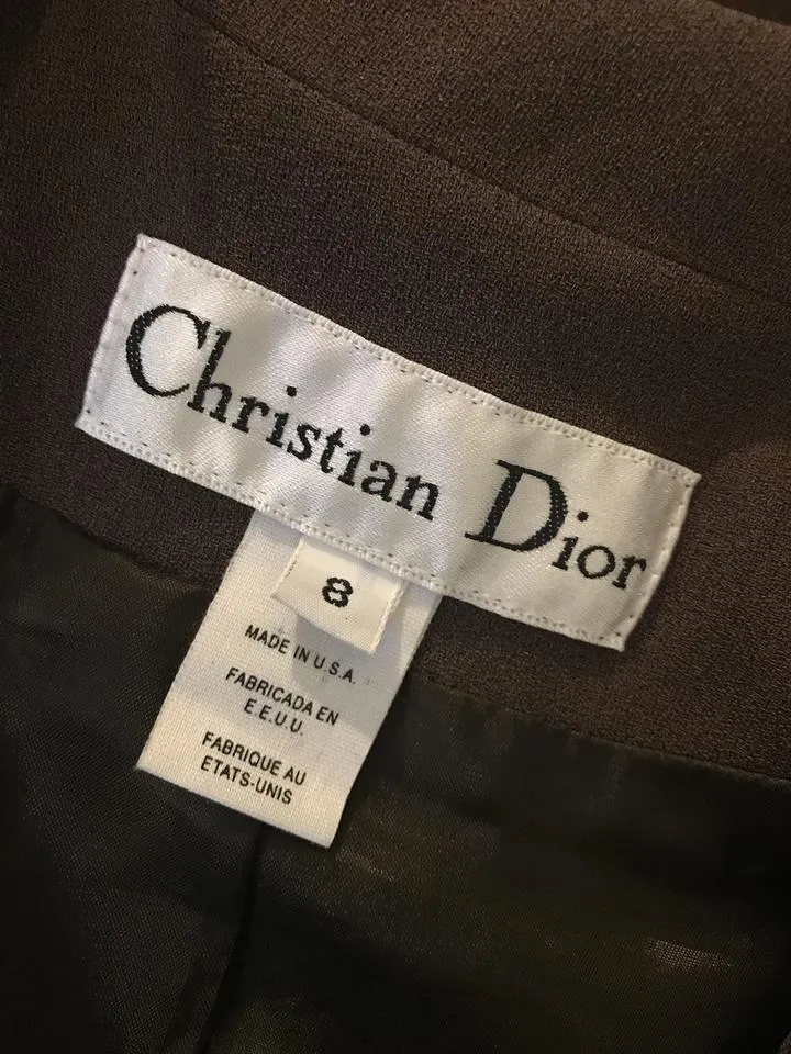 Vintage 1980s Christian Dior Double-Breasted Blazer